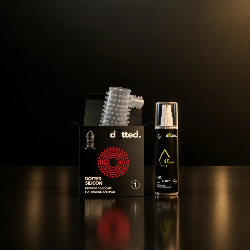 Reusable Silicone Condom + Delay Spray
