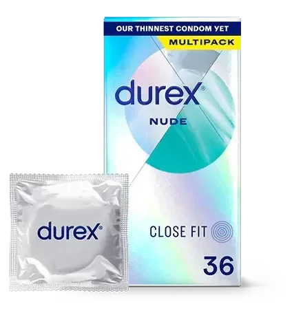 Durex Nude Ultra Thin Close Fit Condoms 36 pack