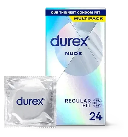 Durex Nude Ultra Thin Regular Fit Condoms 24 pack