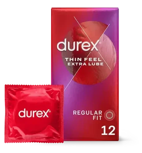 Durex Thin Feel Extra Lube Condoms 12 pack